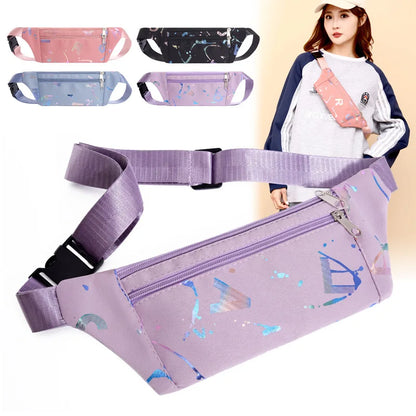 Sports Waist Bag Running Fitness Mobile Phone Storage Multi-Functional Outdoor Leisure Belt Bag Both