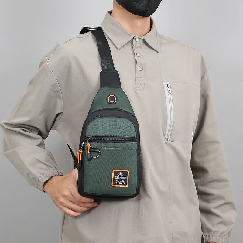 Men's Crossbody Chest Bag – Large Capacity Outdoor Sling Pack