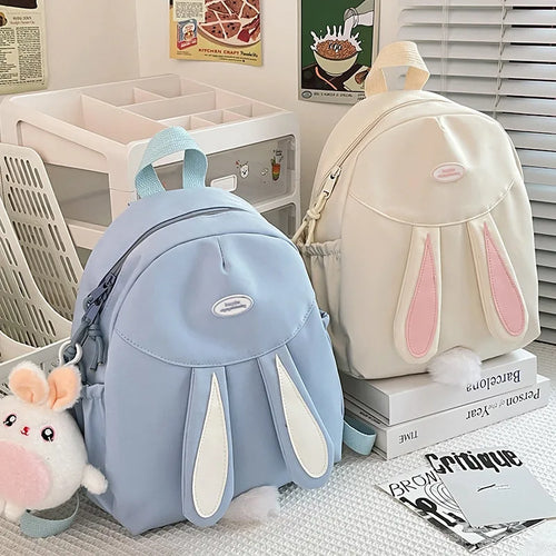 Cute Girl Backpack Student School Schoolbag Simple Everything Bunny Kawaii