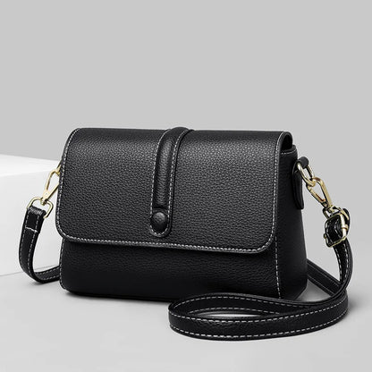 Square commuter large capacity multi-function multi-layer multi-zipper women shoulder crossbody bag