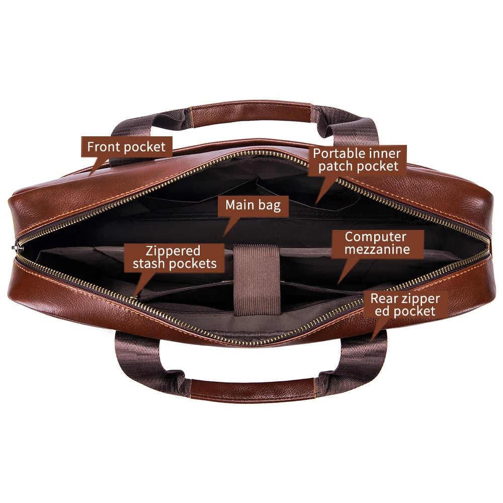 15 Inch Computer File Bag Selling Men S Bags Leather Handbags