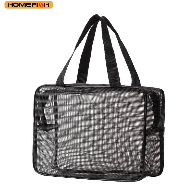 Homefish Portable Multifunctional Mesh Toiletry Organizer Bag