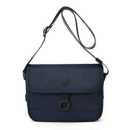 Men S Waterproof Nylon Fabric Single-Shoulder Bag Casual Commuting Light Crossbody Square