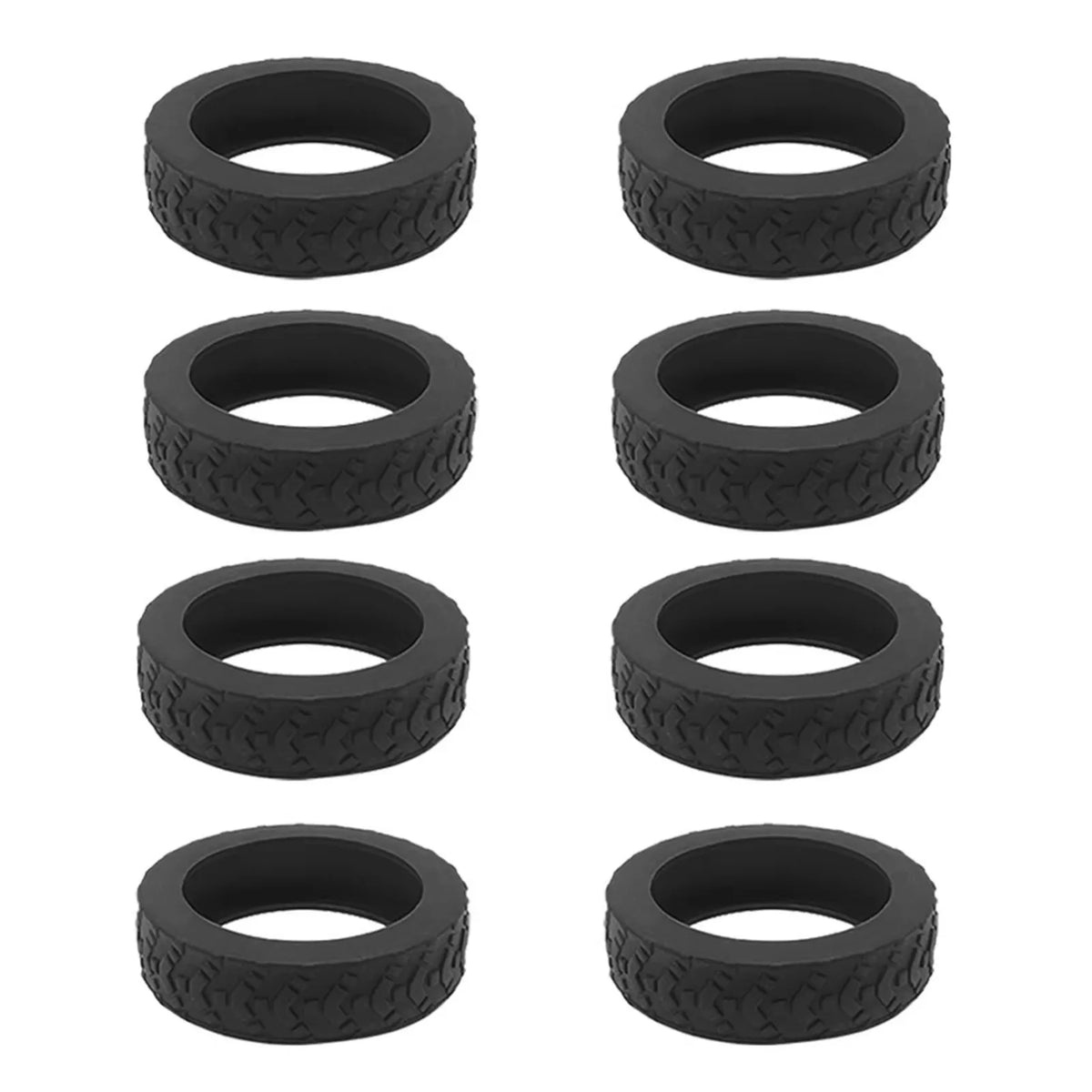 Homefish 8pcs Universal Luggage Suitcase Wheels Silicone Wear Resistant Trolleys Case Caster