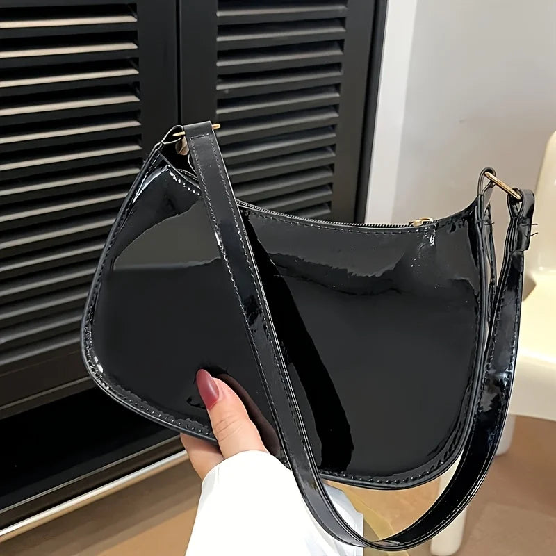 Mini Patent Leather Shoulder Bag for Women