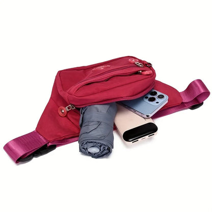 Fanny Pack Crossbody Sling Bag – Multi-Pocket Waist Purse for Women