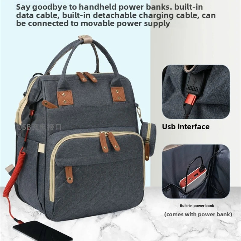 Large Capacity Diaper Bag Backpack with Padded Straps