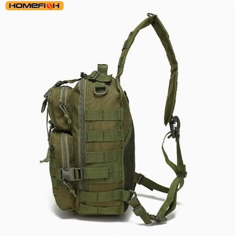 Homefish Men S Multifunctional Tactical Shoulder Bag Waterproof Camouflage Chest Bag - Waterproof