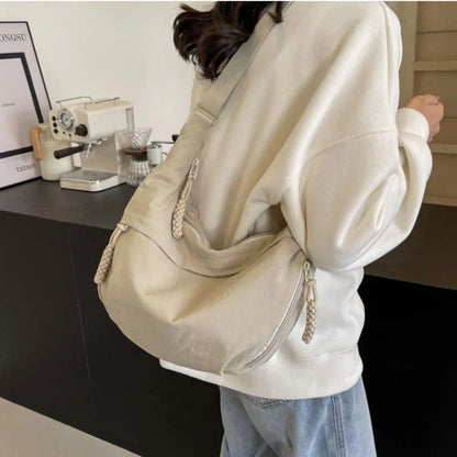 Crescent Crossbody Bag for Women – Lightweight Nylon Shoulder Bag