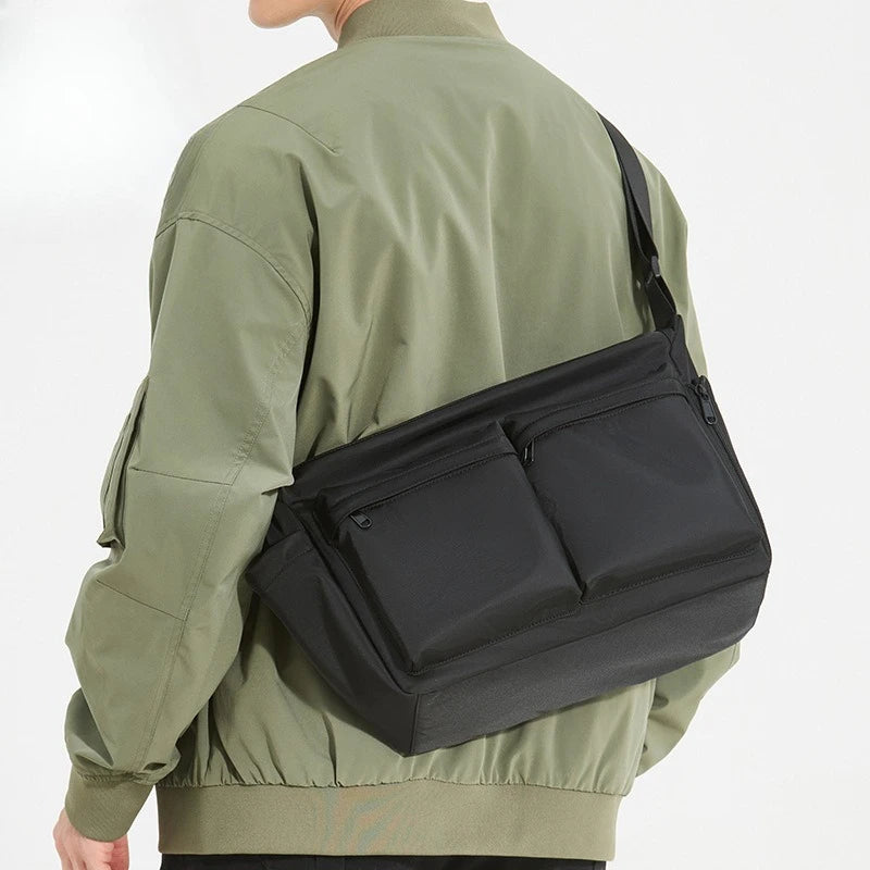 Lightweight Men S Women Crossbody Bag Fashionable Multi-Pocket Workwear Versatile Single-Shoulder