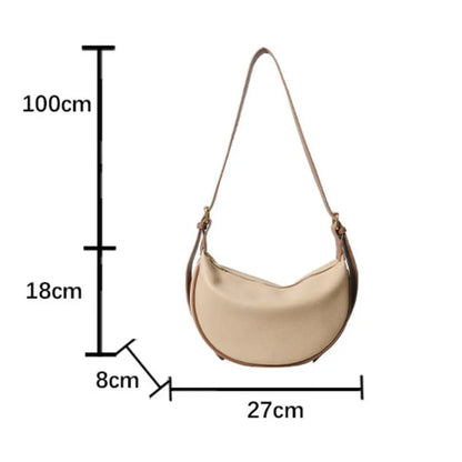Crescent Crossbody Bag – Soft Vegan Leather Hobo Sling