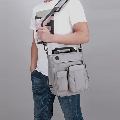 Shoulder Crossbody Bag Men S Casual Multi-Function Portable Business Oxford Cloth File Computer