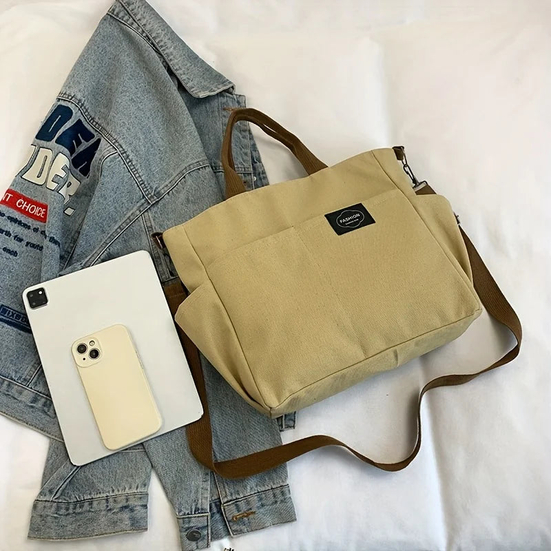 Large Capacity Tote Bag for Women – Multi-Pocket Shoulder & Crossbody