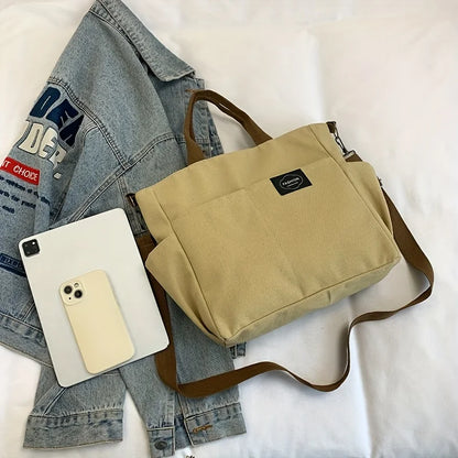 Large Capacity Tote Bag for Women – Multi-Pocket Shoulder & Crossbody