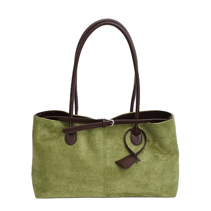 Retro PU Leather Tote Bag for Women – Luxury Shoulder Handbag
