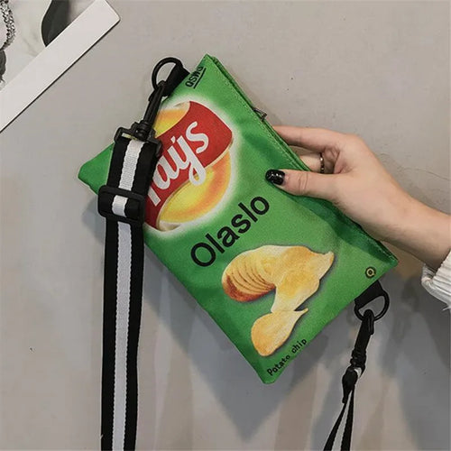 Potato Chip Crossbody Bag – Funny Novelty Shoulder Bag