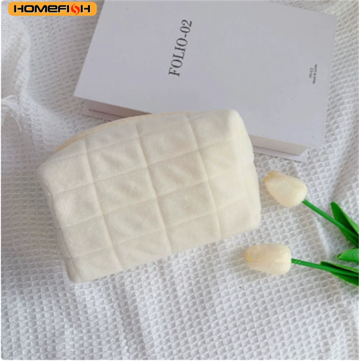 Homefish Stylish Large Capacity Pillow Shaped Storage Bag