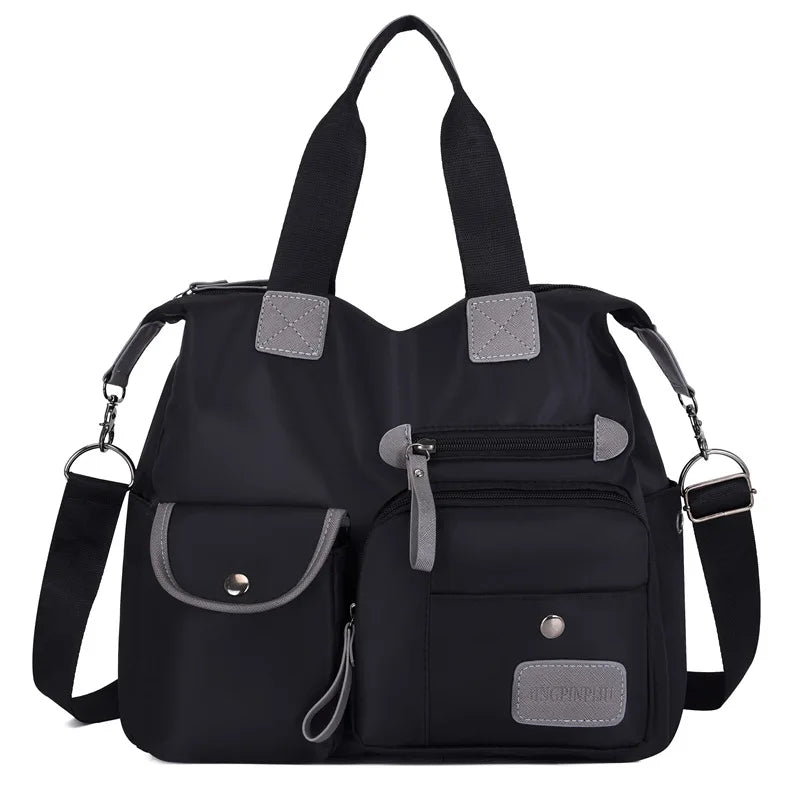 Large Capacity Portable Shoulder Bag Fashionable Oxford Cloth Nylon Casual Women S Bag