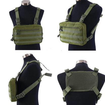 Outdoor Sports Tactical Chest Bag Men Multi-Functional Large-Capacity Chest Bag