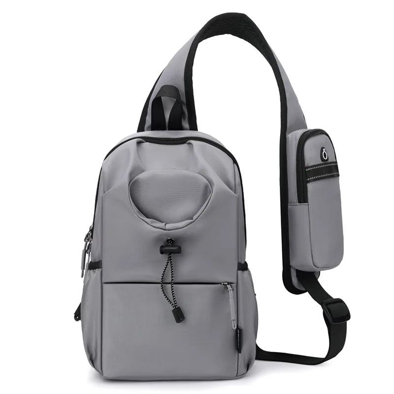 Nylon Water Cup Bag Men S Backpack Water-Repellent Single-Shoulder Chest Bag Large-Capacity