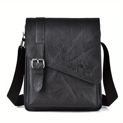Men's Vintage PU Leather Crossbody Messenger Bag