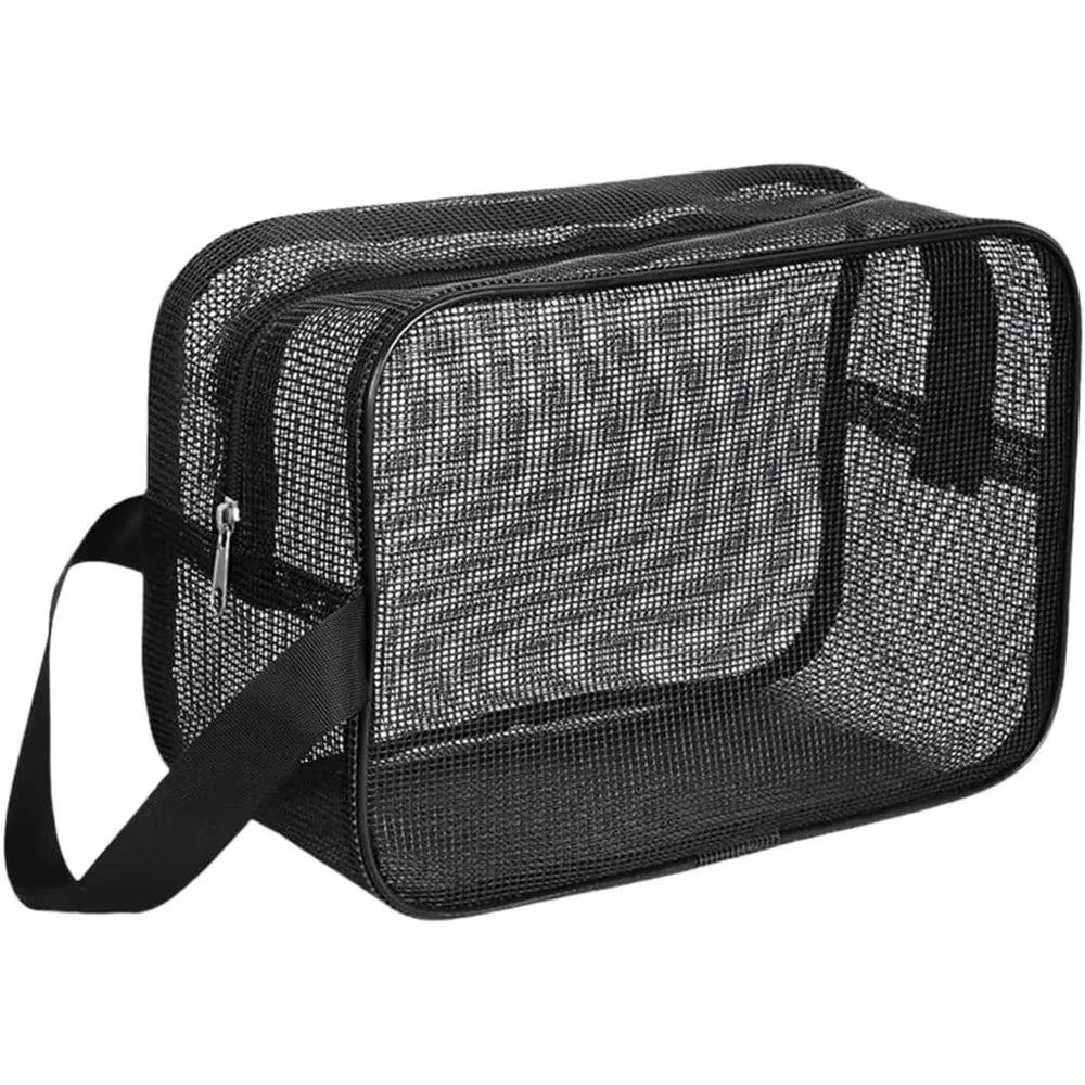 Homefish Portable Multifunctional Mesh Toiletry Organizer Bag
