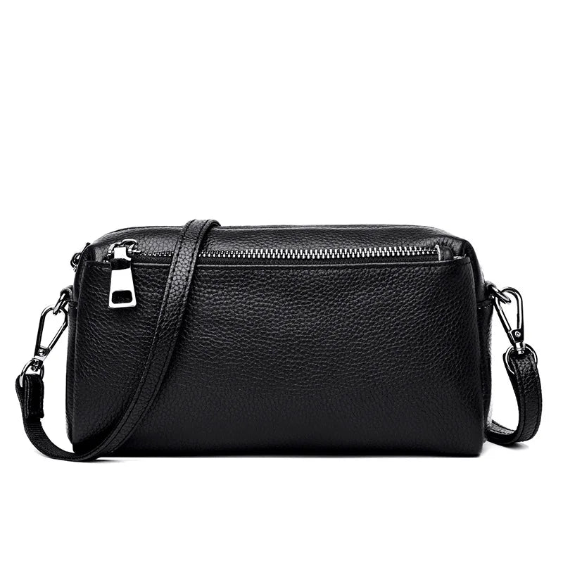 Leather Women Casual Shoulder Cross-Body Bag Head Layer Cowhide Handbag