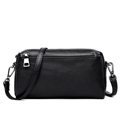 Leather Women Casual Shoulder Cross-Body Bag Head Layer Cowhide Handbag