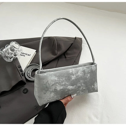 Square Underarm Shoulder Bag for Women – Trendy PU Leather Crossbody