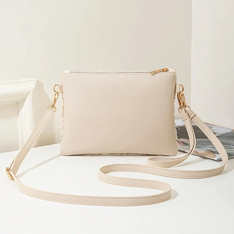 Crochet Crossbody Bag – Mini Hollow Weave Wrist & Shoulder Purse