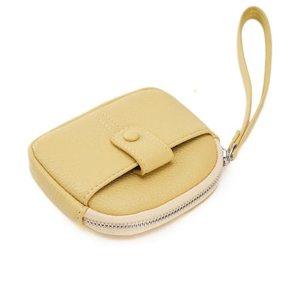 Candy-Colored Pu Soft Leather Round Women S Coin Purse - Soft