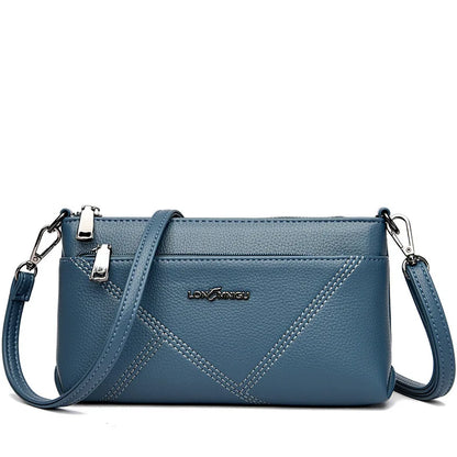 Horizontal Square-Shaped Crossbody Bag Simple Ladies Clutch Multi-Functional Commuting
