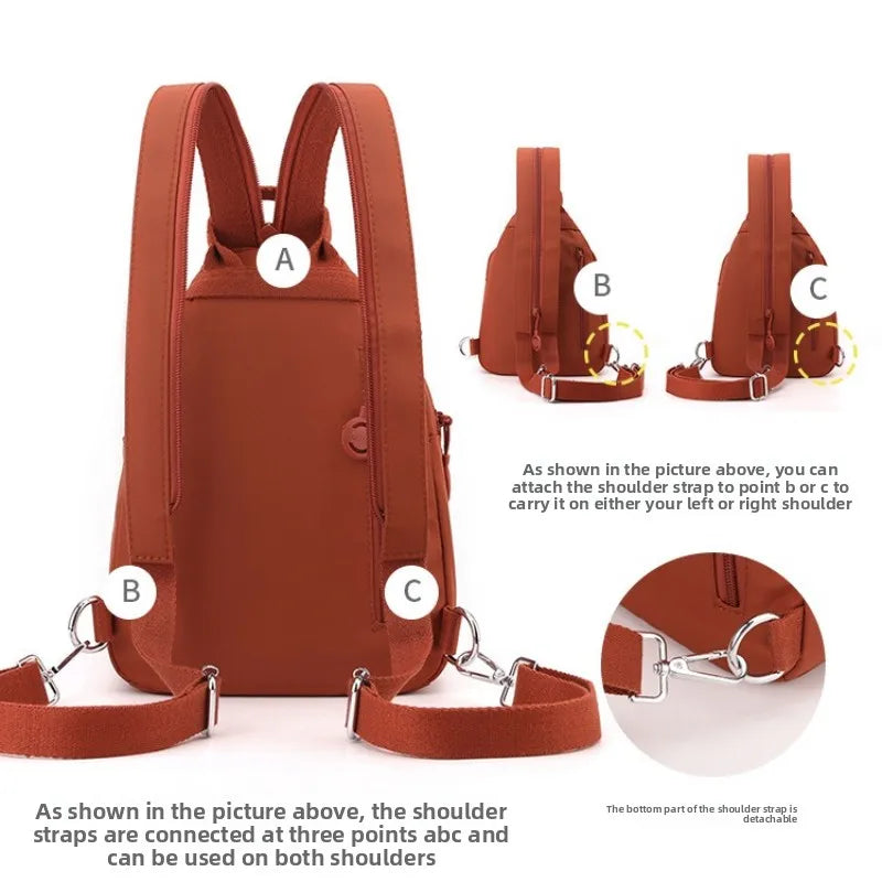 Convertible Sling Backpack – Waterproof Crossbody Bag for Women