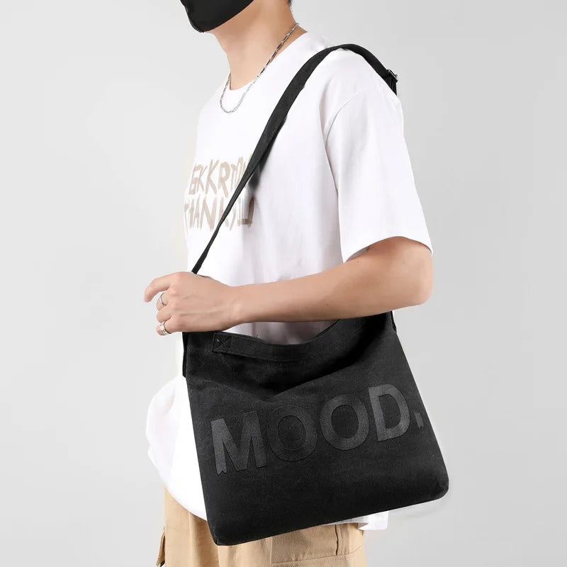 Vintage Japanese Canvas Bag Women S Wear-Resistant Shoulder Large Capacity Handbag Versatile Simple