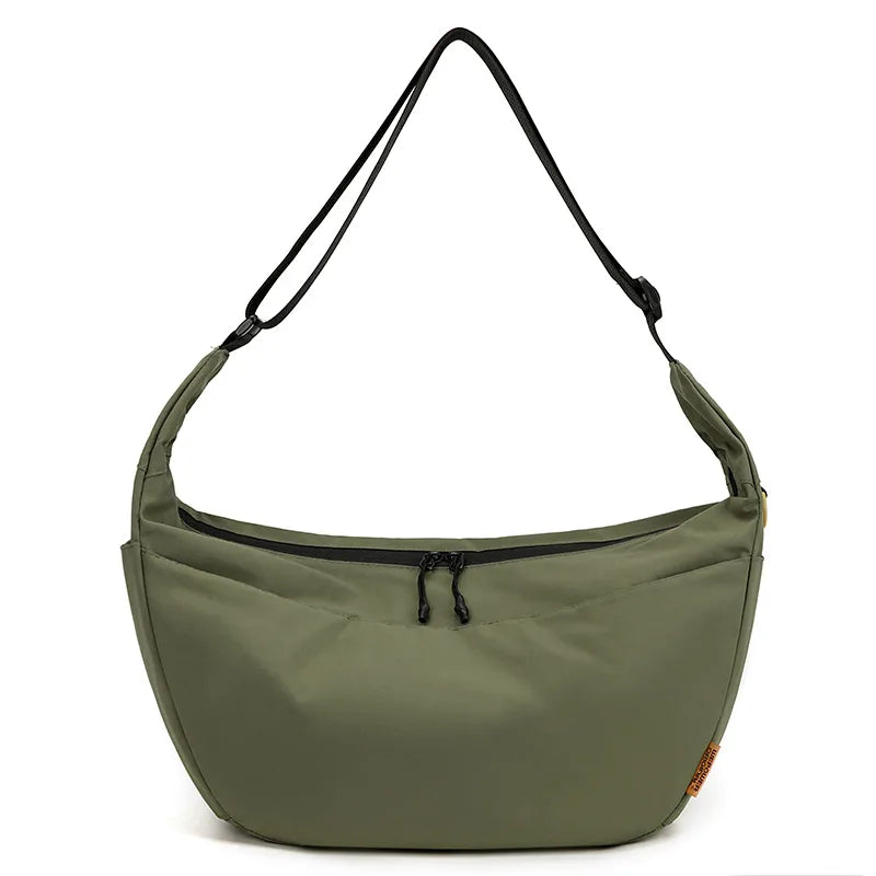 Waterproof Nylon Fabric Simple Dumpling Bag Lightweight Crossbody Bag Casual Large-Capacity