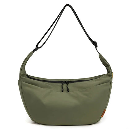 Waterproof Nylon Fabric Simple Dumpling Bag Lightweight Crossbody Bag Casual Large-Capacity