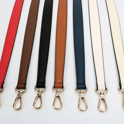 100 Genuine Leather Bag Strap Handbags Handles Handbag Short Purse Golden Buckle Replacement Belt