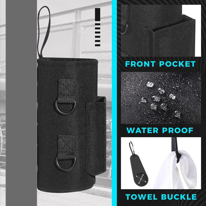 Portable Magnetic Non Slip Water Bottle Sling Bag Adjustable Carrier Holder Gym Outdoor Workout