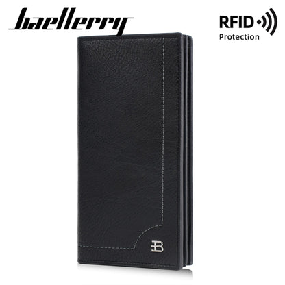 Light Thin Spliced Large-Capacity Wallet Men S Long Retro Business Multi-Slot Soft Wallet - Soft