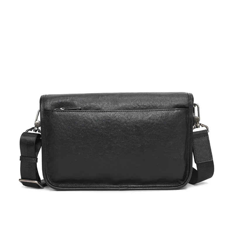 Men S Real Leather Shoulder Bag Hand Cross Body Large Capacity