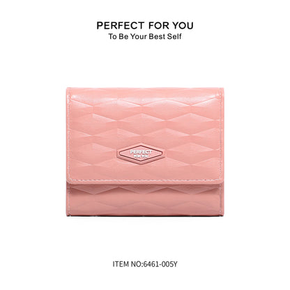 Short Student Girls Diamond-Shaped Wallet Women S Coin Purse