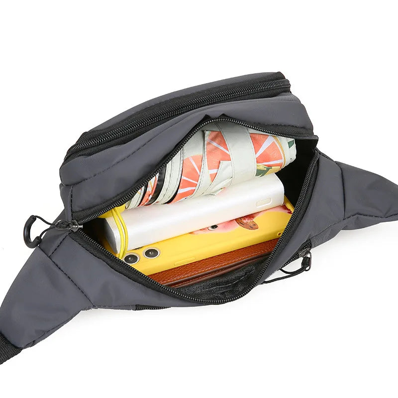 Couple Single-Shoulder Crossbody Bag Large-Capacity Oxford Fabric Wear-Resistant Chest Bag