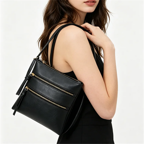 Crossbody Bag for Women – Multi Pocket Faux Leather Shoulder Purse