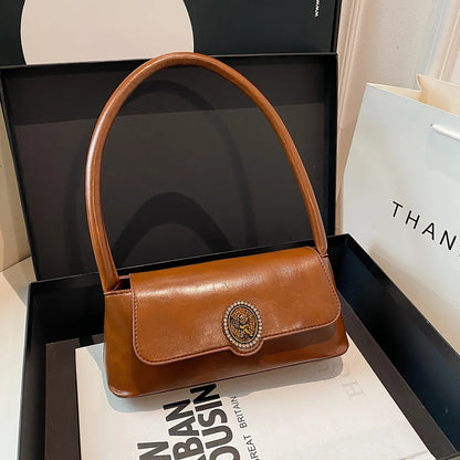 Vintage Mini Handbag - French Inspired Shoulder Tote Bag