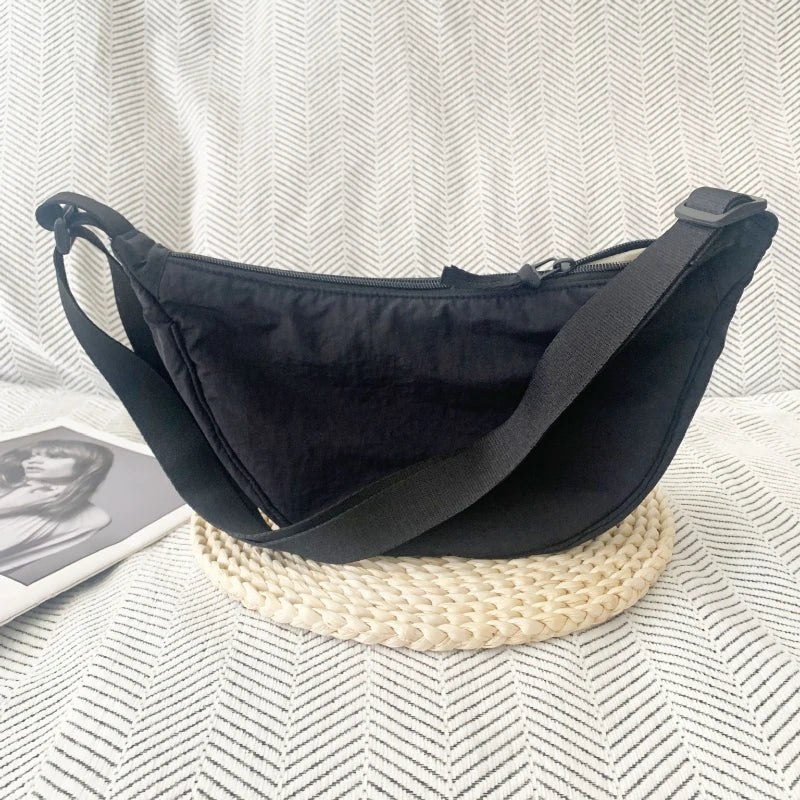 Crescent Crossbody Bag – Lightweight Shoulder Purse with Adjustable Strap