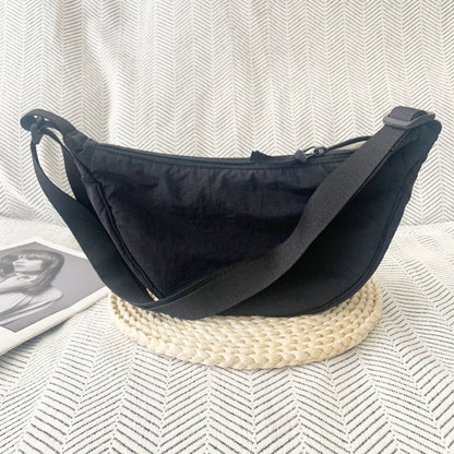 Crescent Crossbody Bag – Lightweight Shoulder Purse with Adjustable Strap