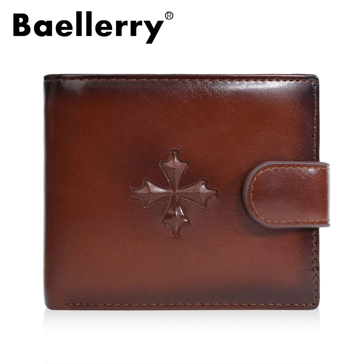 Men S Large-Capacity Cash Short High-End Buckle Multi-Position Business Wallet