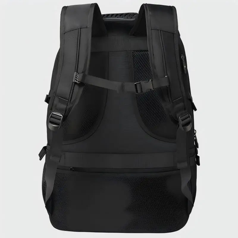 Separate Shoe Compartment Waterproof Business Backpack Outdoor Sports Black Storage Bag - Waterproof