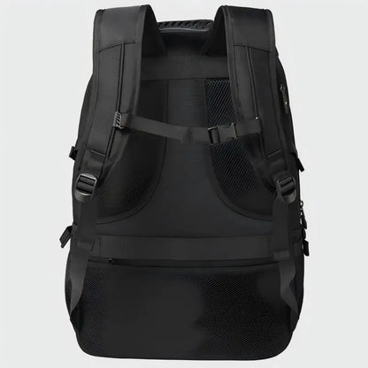 Separate Shoe Compartment Waterproof Business Backpack Outdoor Sports Black Storage Bag - Waterproof