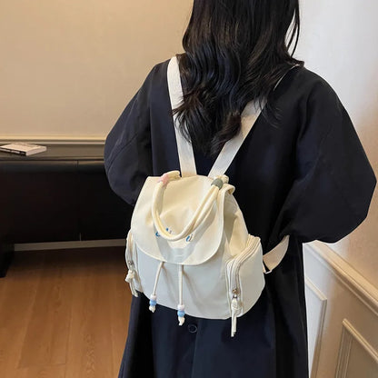 Mini Backpack Tote Bag – Cute Drawstring Flap Shoulder Bag